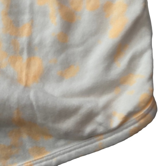 Sundry White Neon OrangeTie Dye High Waist Athletic Shorts 1 Juniors - Picture 13 of 16